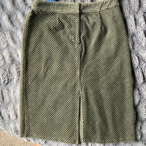 Marsh Landing Olive Corduroy Skirt